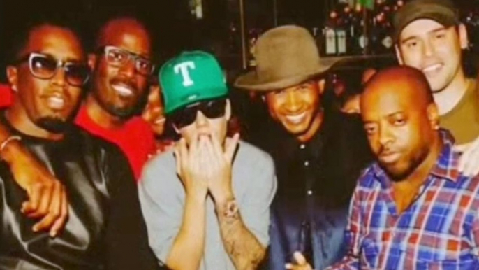 Justin Bieber And Usher Dance At Usher's Surprise Birthday Party - Usher Birthday