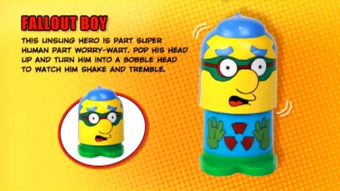 The Simpsons Super Heroes BurgerKing Crown Toys