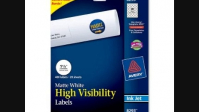 Avery%c2%ae High Visibility Labels Printers Diameter Review