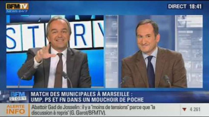 BFM Story: le match des municipales à Marseille: UMP, PS et FN dans un mouchoir de poche - 23/10