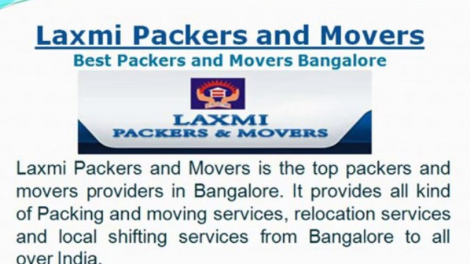 Packers and Movers Bangalore to Pune, Hyderabad, Chennai, Delhi, Mumbai