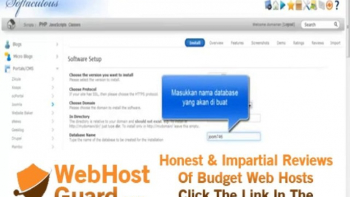 Cara Install Joomla dengan Softaculous di cPanel Hosting By cheapbesthost.com