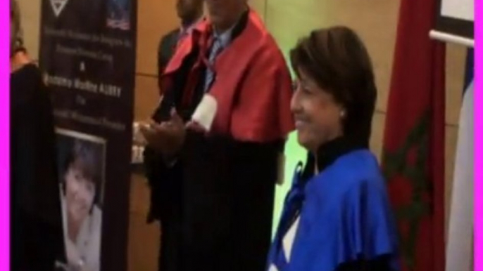 la céromonie de remise des insignes de Docteur Honoris Causa a Mme Martine AUBRY  / UMPO oujda