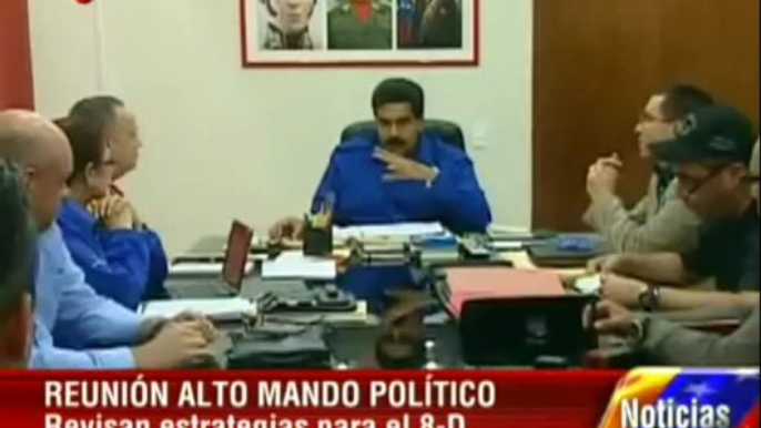 (Video) Presidente Maduro sostuvo encuentro con Alto Mando Político