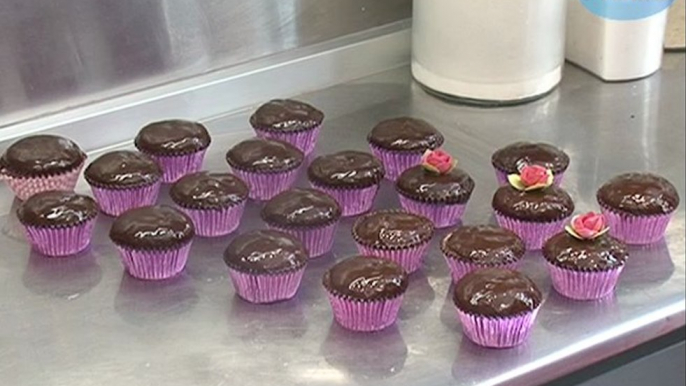 Cupcake - Cómo hacer un glaseado de chocolate