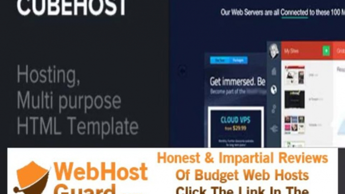 Preview CubeHost - Multipurpose Responsive Hosting Theme Site Templates - Technology Template Downlo