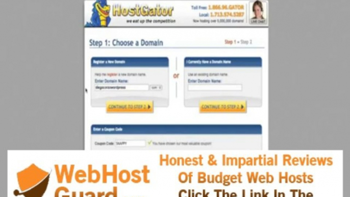 How to buy a hosting plan and domain with HostGator. 2013 - Tutorial 1 - Website With WordPress