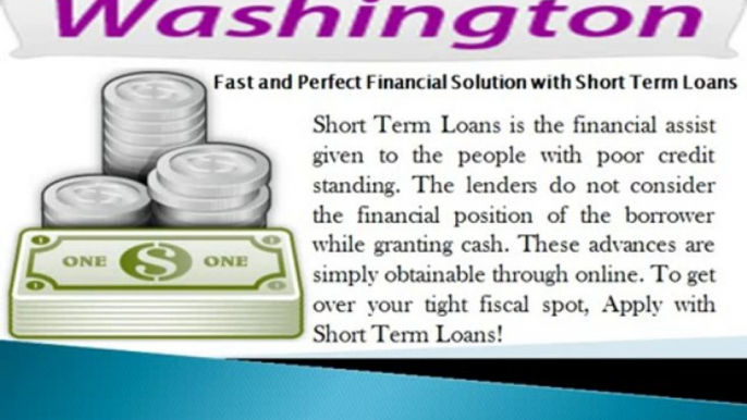 No Credit Check Loans Washington- Cash Installment Loans- Payday Loans