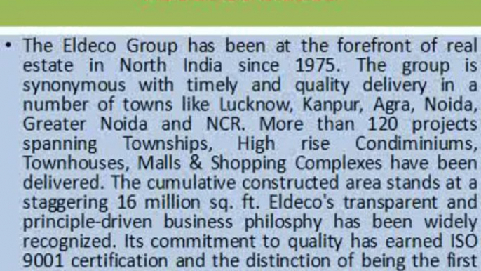 Best Property - Eldeco Mystic Greens Omicron, Eldeco Projects Greater Noida