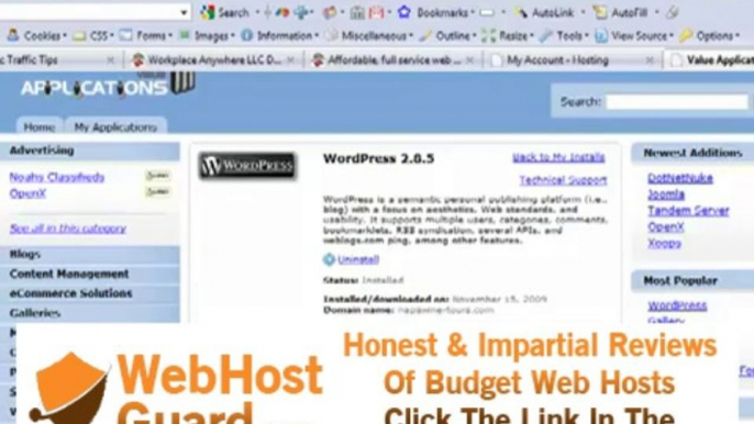 How To Install WordPress Blog and Wordpress Hosting