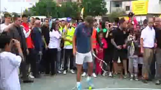 Rafael Nadal at the tennis clinic in Buenos Aires, Argentina (19-11-2013)