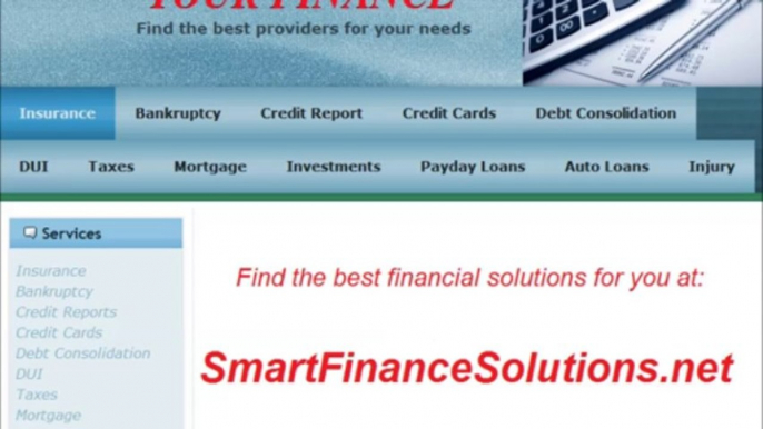 SMARTFINANCESOLUTIONS.NET - File Bankruptcy.. what gets effected?