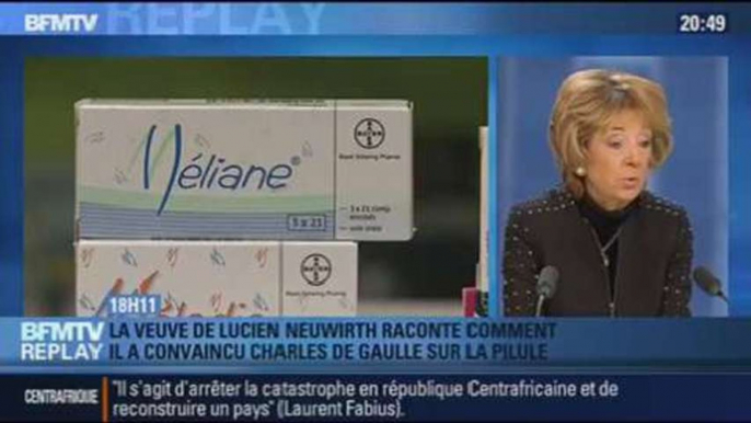 BFMTV Replay: Lucien Neuwirth: sa veuve raconte comment il a convaincu Charles de Gaulle sur la pilule - 26/11