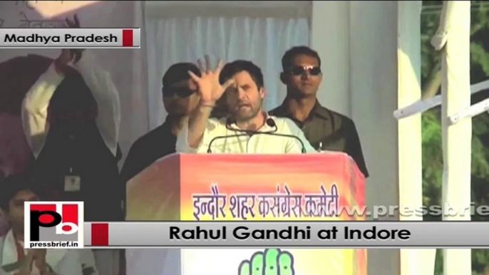 Rahul Gandhi in Indore assures all help for improving infrastructure