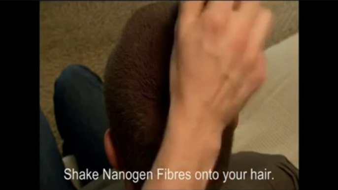 Nanogen Fibres Application for Men - Medium Brown Hair