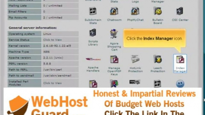 X Skin Using the index manager on Cpanel Adult-Hosting.com