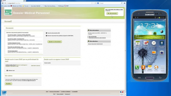 Orange mHealth Authentication - demo of using mobile to authenticate access via PC