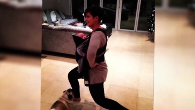 Frankie Sandford Uses Baby Parker To Slim Down Her Post-Pregnancy Curves