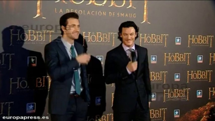 Luke Evans y Richard Armitage en la premiere de 'El Hobbit'