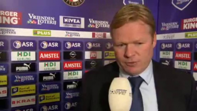 11-03-2012 Ronald Koeman na Feyenoord - FC Utrecht