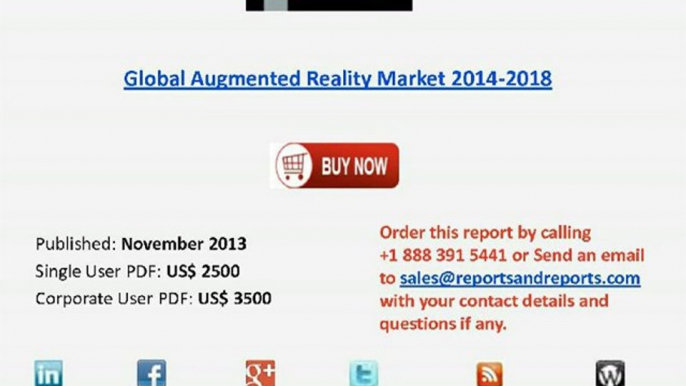 Global Augmented Reality Market 2014-2018