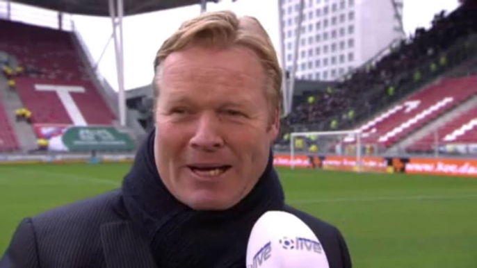 11-12-2011 Ronald Koeman vooraf aan FC Utrecht - Feyenoord