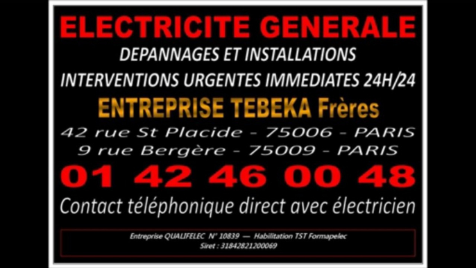 ELECTRICIEN DU MARAIS - 0142460048 - PARIS 3eme - AGREE ELECTRICITE QUALIFELEC