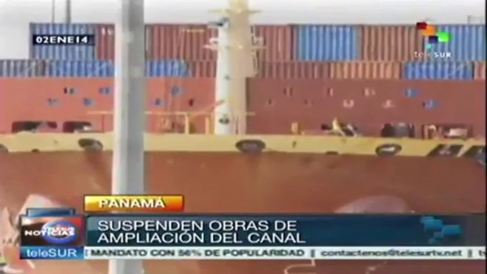 Suspenden obras de ampliación del canal