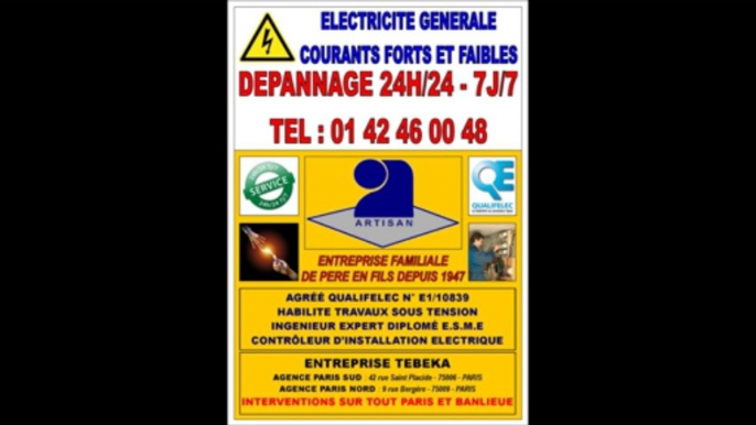 ELECTRICIEN PARIS 4eme