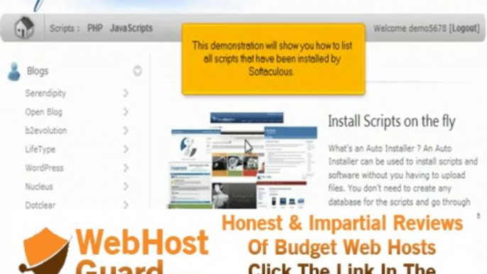 Softaculous allscripts installed web hosting giganetwebhosting.com