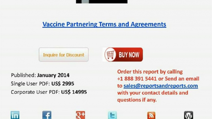 Vaccine Partnering Terms and Agreements