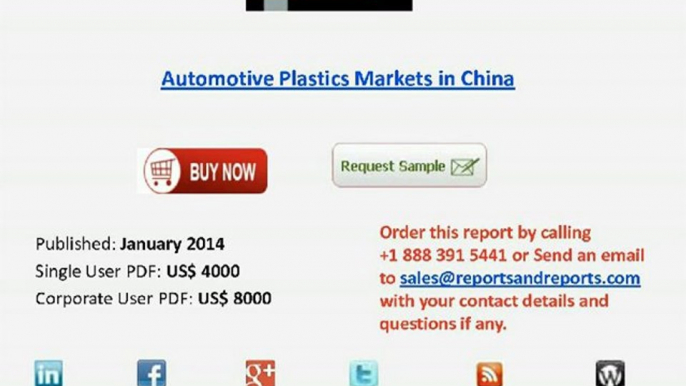 Automotive Plastics Markets in China