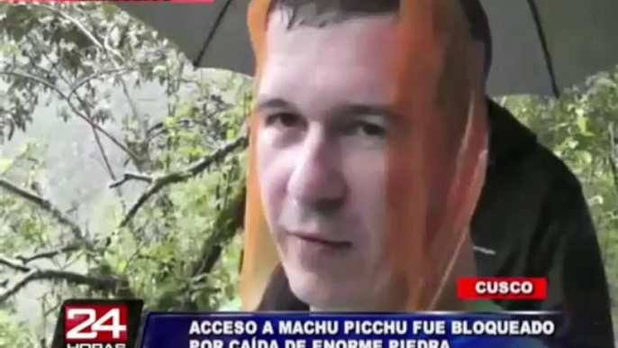 Cusco: deslizamiento de roca bloqueó acceso a Machu Picchu