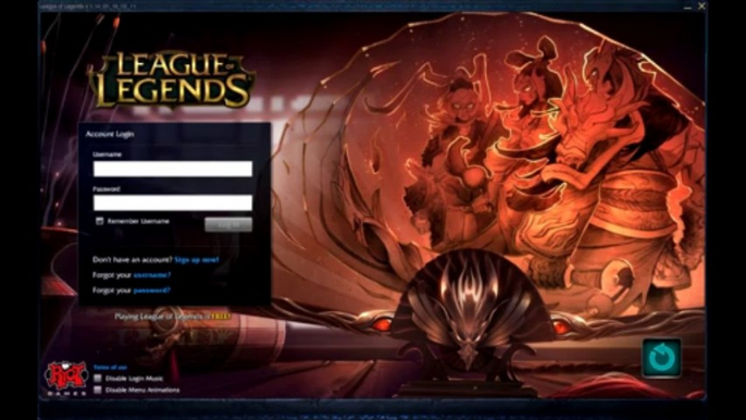 Lunar Revel Login Screen - League of Legends