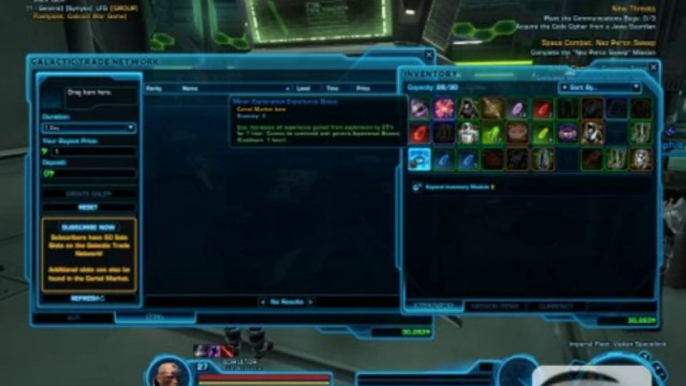 GameTag.com - Buy Sell Accounts - Swtor tutorial How to sell items at GTN