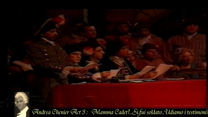 Andrea Chenier Act 3 : Mamma Cadet! ..Si,fui soldato..Udiamo i testimoni!  - Ankara State Opera and Ballet