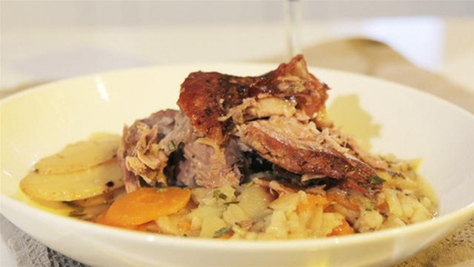 How To Make Slow Cooked Lamb Shoulder With Root Vegetables