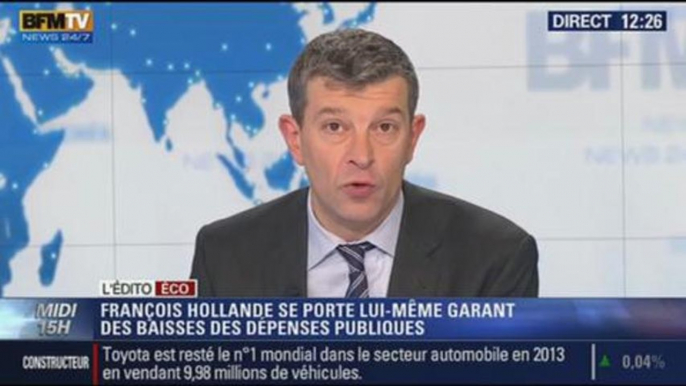 L'Édito éco de Nicolas Doze: Baisse des dépenses publiques: "François Hollande se porte lui-même garant" - 23/01