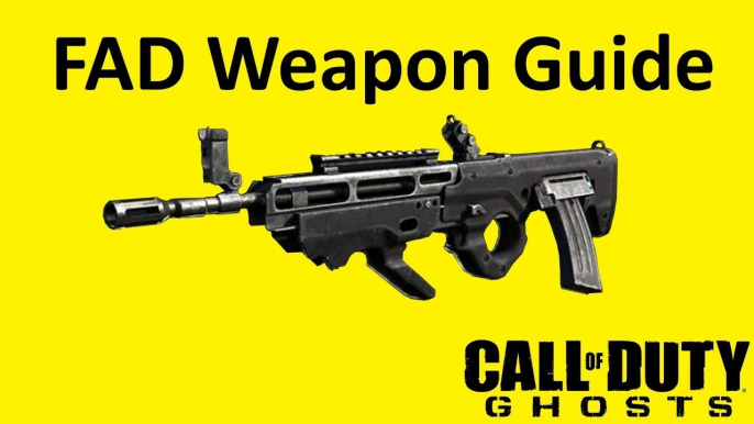 FAD Assault Rifle Weapon Guide Call of Duty Ghosts Best Soldier Setup