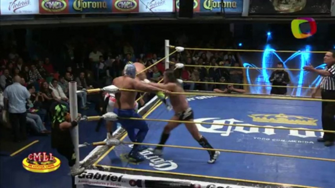 Felino, Mr. Niebla, Negro Casas vs Diamante Azul, Sagrado, Thunder