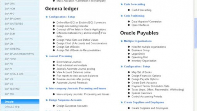 Oracle Apps Financials Online Training and Placement Support