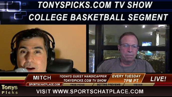 NCAA College Basketball Picks Predictions Previews Odds from Mitch on Tonys Picks TV Week of Wednesday February 5th through Sunday February 9th 2014