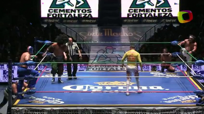 Felino, Mr. Niebla, Negro Casas vs La Máscara, Shocker, Volador Jr.