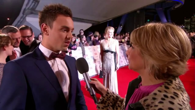 Tom Daley moving to america to be with new fella? Red Carpet National Television Awards 2014