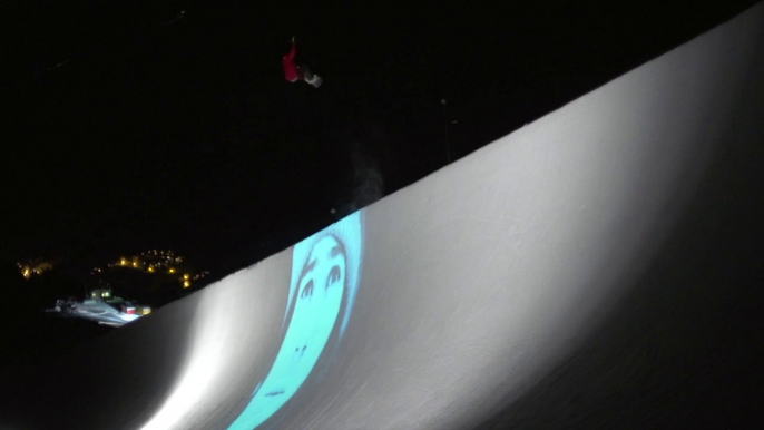 Half Pipe Night Shooting with Arthur Longo - Méribel - Act Snowboarding sesh