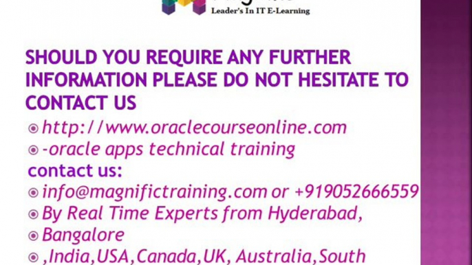 Oracle Apps Financials Online Training in USA,UK,Singapore