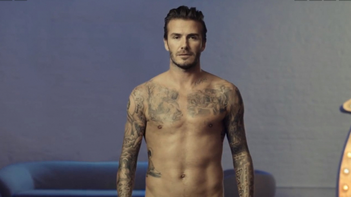 David Beckham got undercover in a H&M 2014 Super Bowl XLVIII Commercial!!