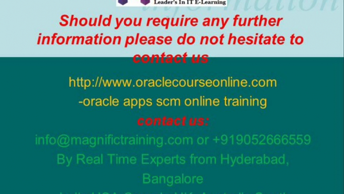 oracle apps scm Online Training in American Samoa