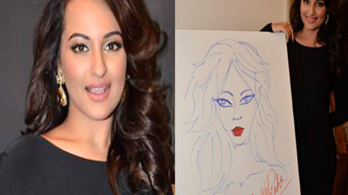 Sonakshi Sinha Attends An Art Exhibition