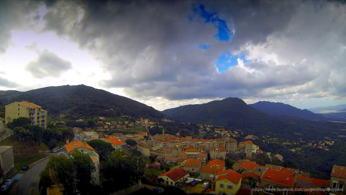 Sartene in the Mist 4K 3840 × 2160 Timelapse Corsica January 2014 chronophotographie en Corse